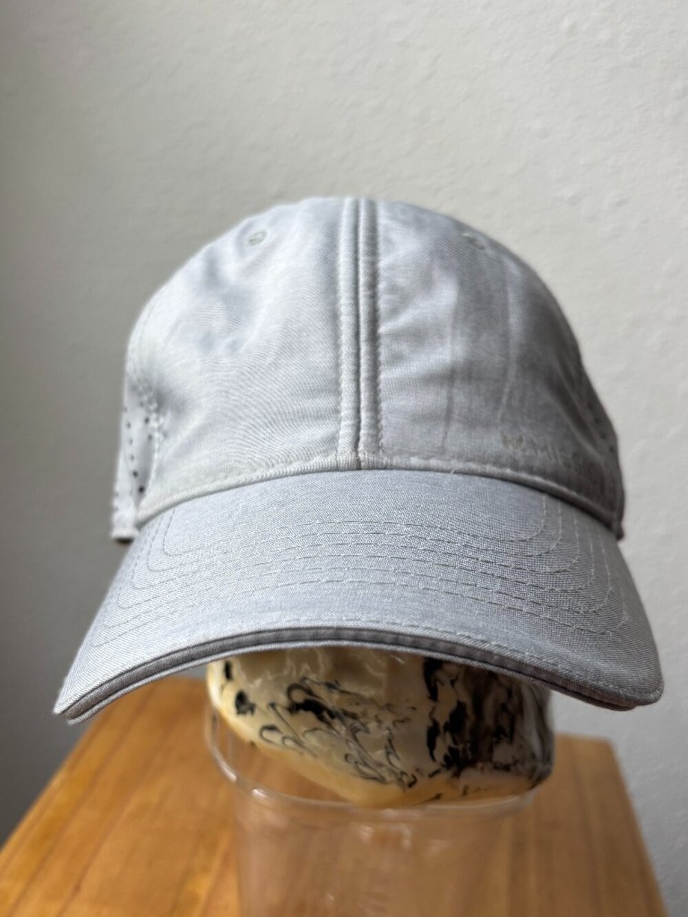 MISSION Cooling Performance Hat Light Gray Breathable Running Sports Baseball Ca